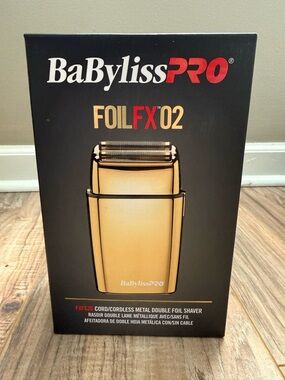BaBylissPRO FOILFX02 Gold Double Foil Shaver for Men